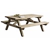 Picknicktafel van hout - 160x180cm