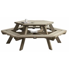 Picknicktafel zeshoek