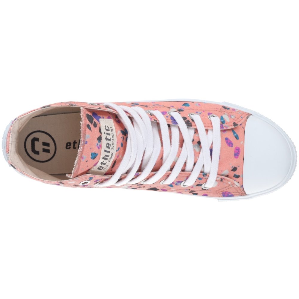 Ethletic Fair Trainer White Cap Hi Cut Collection 18 Terrazzo Rose | Just White