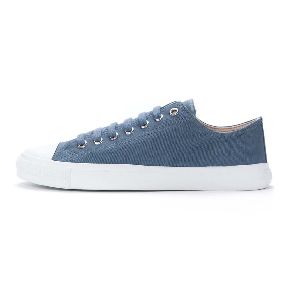 Ethletic Fair Trainer White Cap Lo Cut Workers Blue | Just White