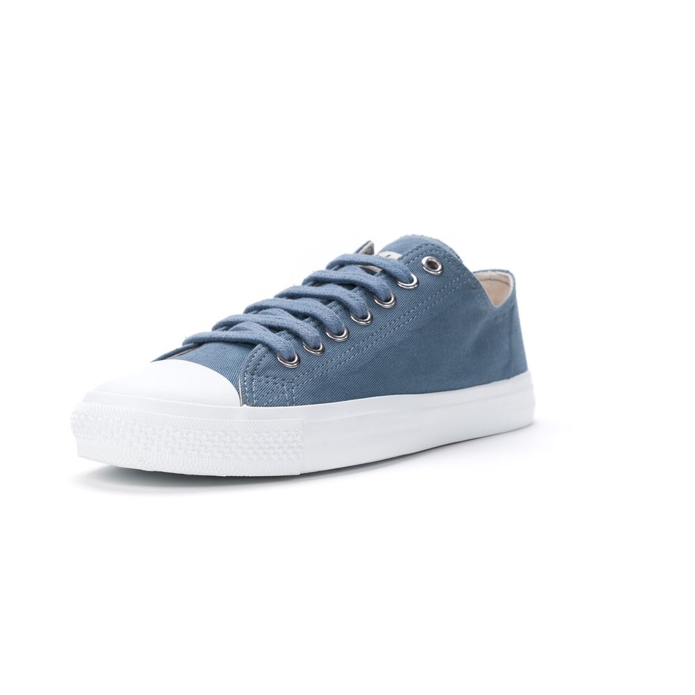 Ethletic Fair Trainer White Cap Lo Cut Workers Blue | Just White