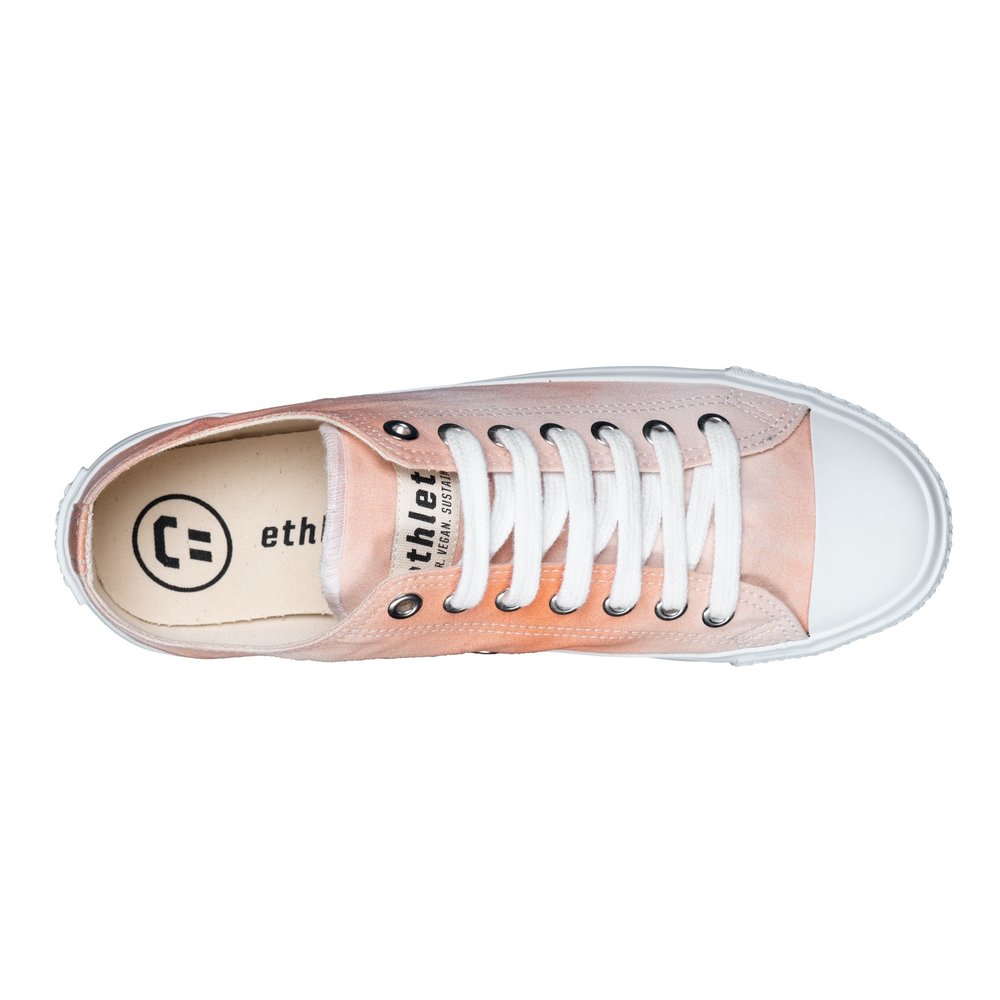 Ethletic Fair Trainer White Cap Lo Cut Little Blush | Just White