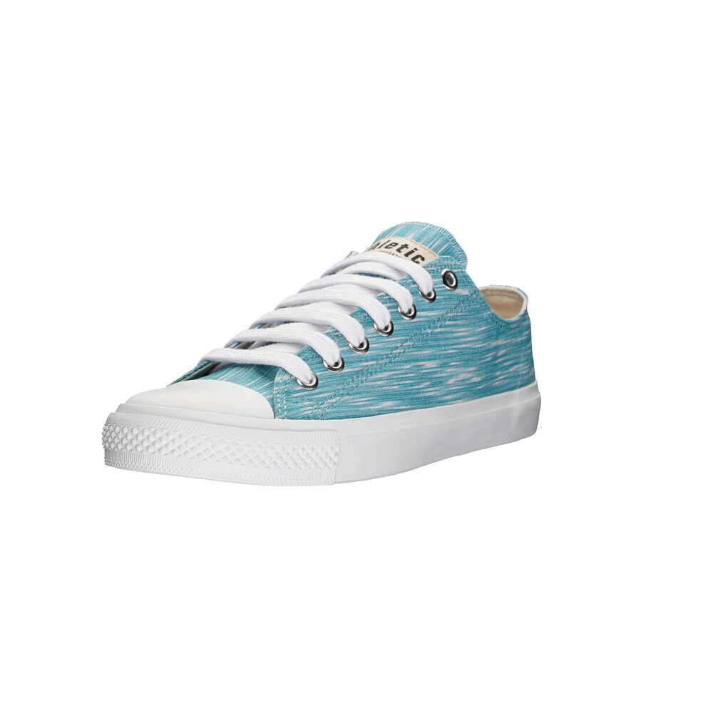 Ethletic Fair Trainer White Cap Lo Cut Aqua Melange | Just White
