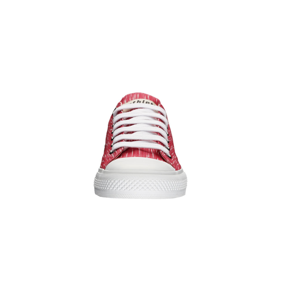 Ethletic Fair Trainer White Cap Lo Cut Red Melange | Just White