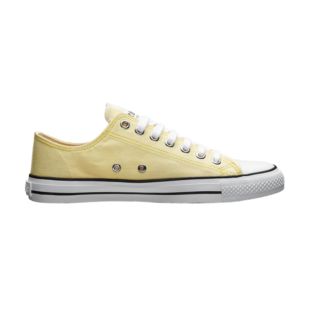 Ethletic Fair Trainer White Cap Lo Cut Watersign Yellow | Just White