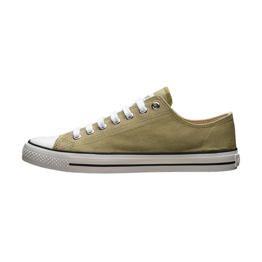 Ethletic Fair Trainer White Cap Lo Cut Watersign Green | Just White