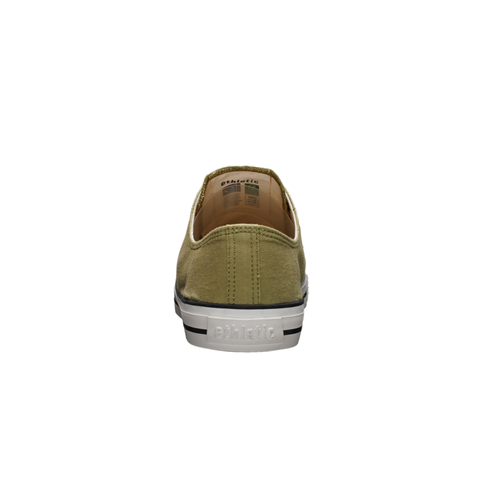 Ethletic Fair Trainer White Cap Lo Cut Watersign Green | Just White