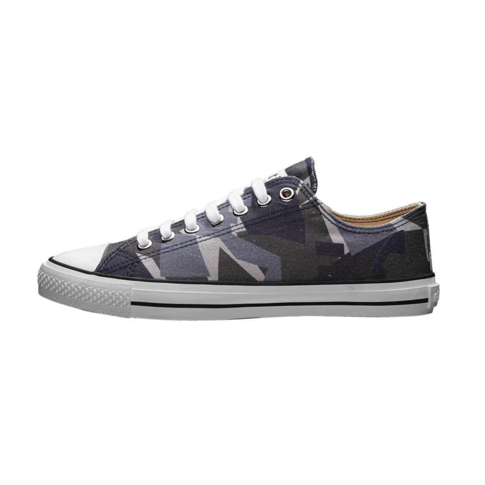 Ethletic Fair Trainer White Cap Lo Cut Camou Blue | Just White