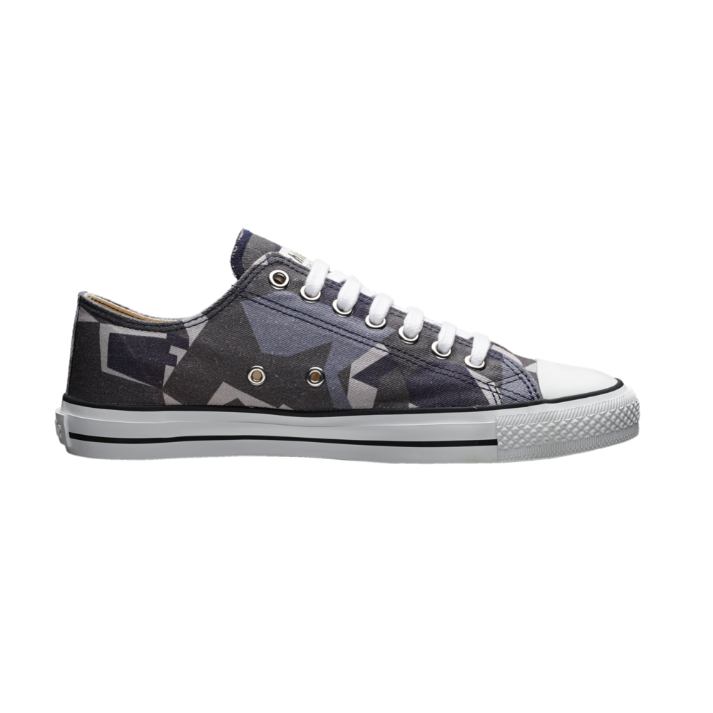 Ethletic Fair Trainer White Cap Lo Cut Camou Blue | Just White