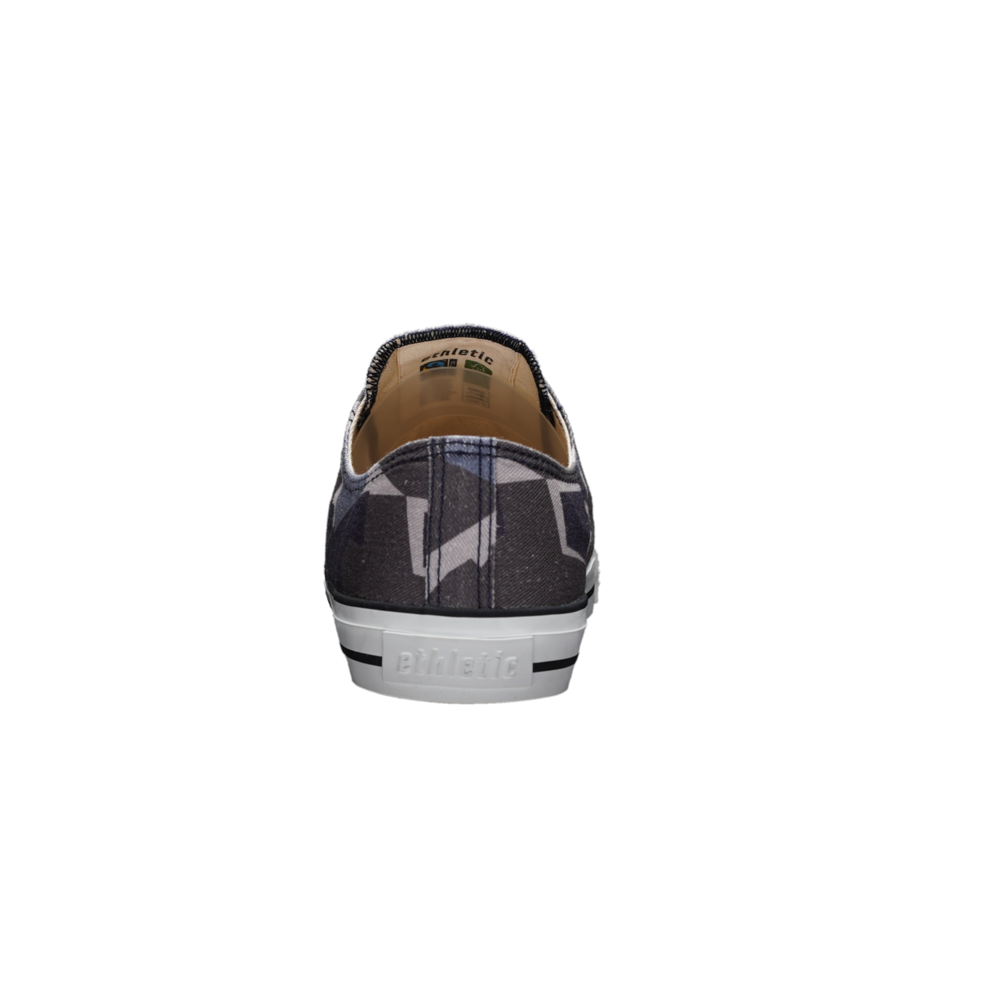 Ethletic Fair Trainer White Cap Lo Cut Camou Blue | Just White