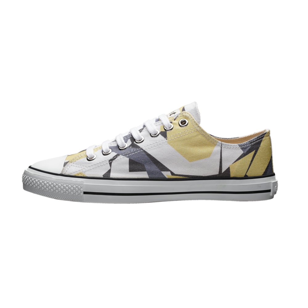 Ethletic Fair Trainer White Cap Lo Cut Camou Yellow | Just White