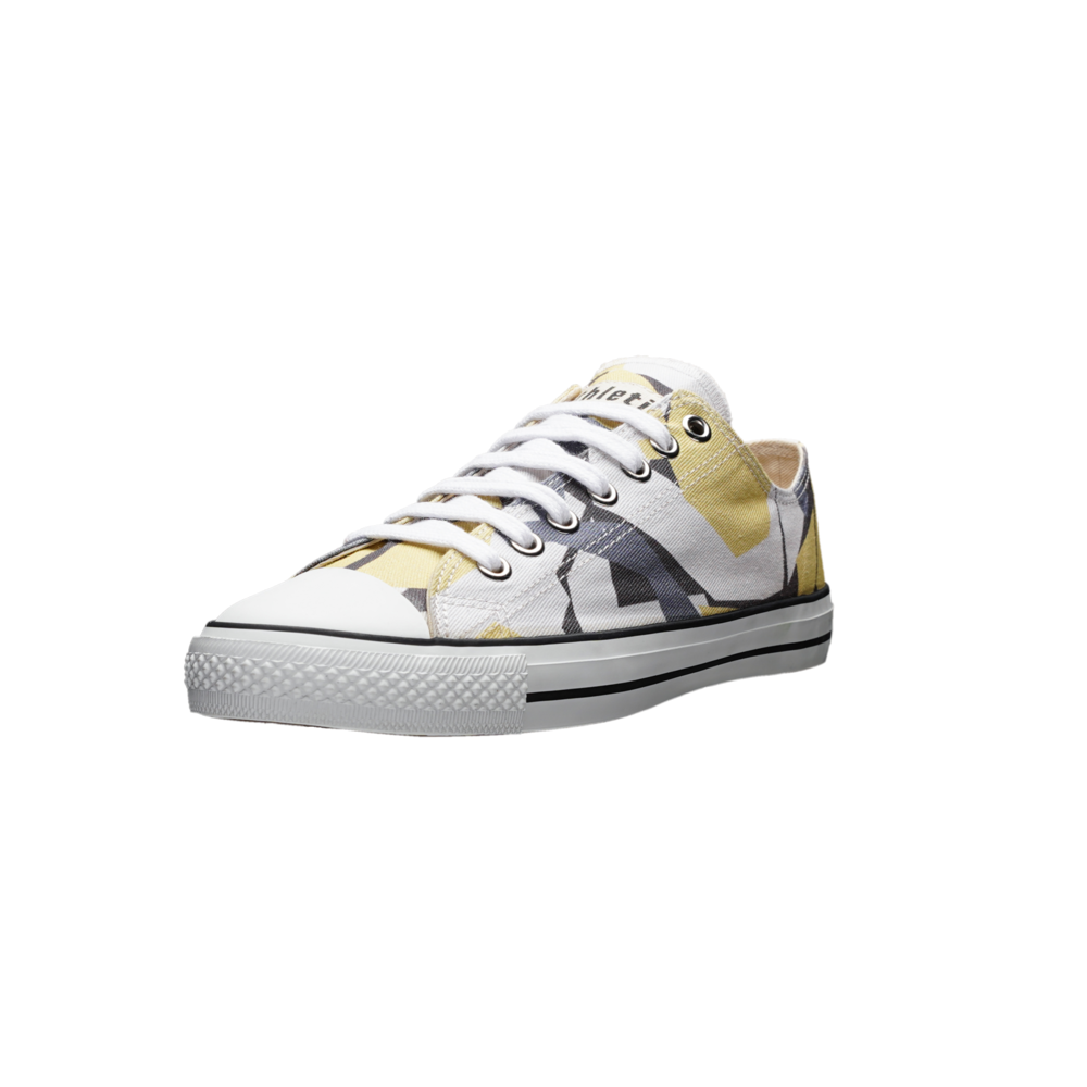 Ethletic Fair Trainer White Cap Lo Cut Camou Yellow | Just White
