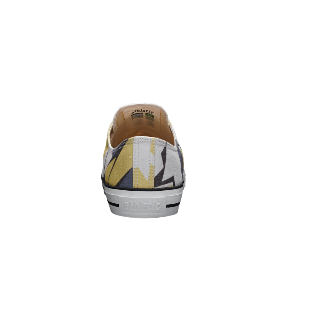 Ethletic Fair Trainer White Cap Lo Cut Camou Yellow | Just White