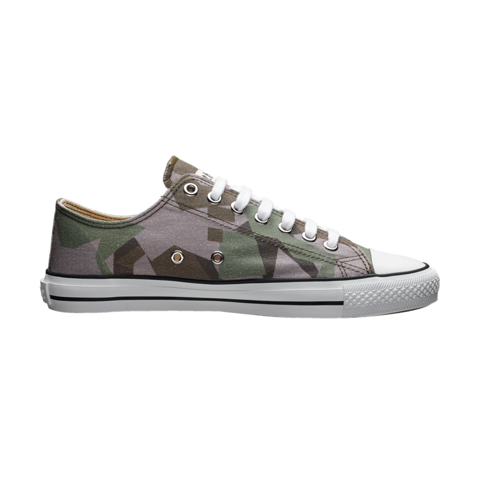 Ethletic Fair Trainer White Cap Lo Cut Camou Green | Just White