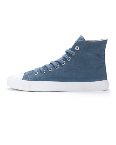 Ethletic Fair Trainer White Cap Hi Cut Workers Blue | Just White