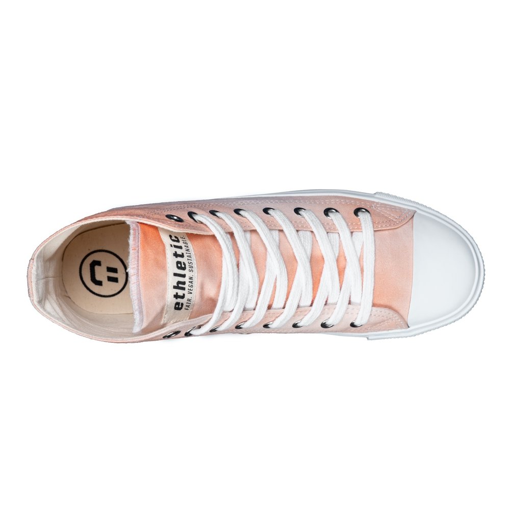 Ethletic Fair Trainer White Cap Hi Cut Little Blush | Just White