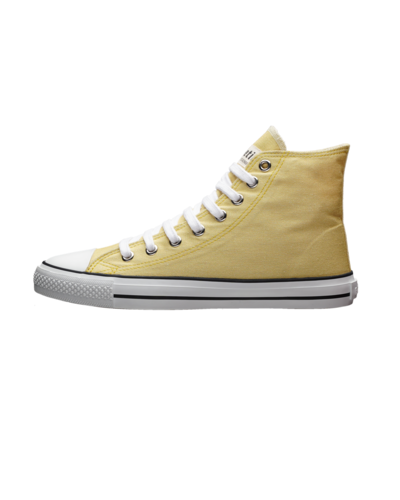 Ethletic Fair Trainer White Cap Hi Cut Watersign Yellow | Just White