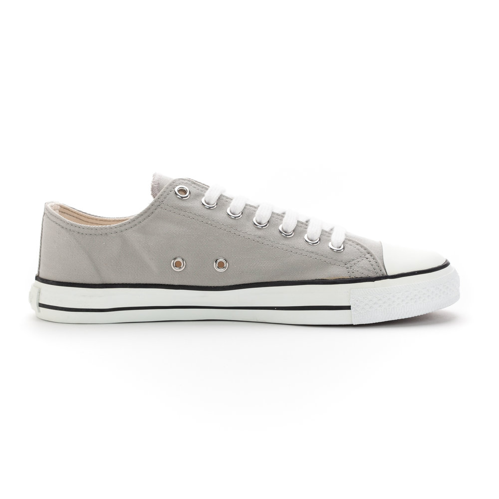 Ethletic Fair Trainer White Cap Lo Cut Classic Urban Grey | Just White