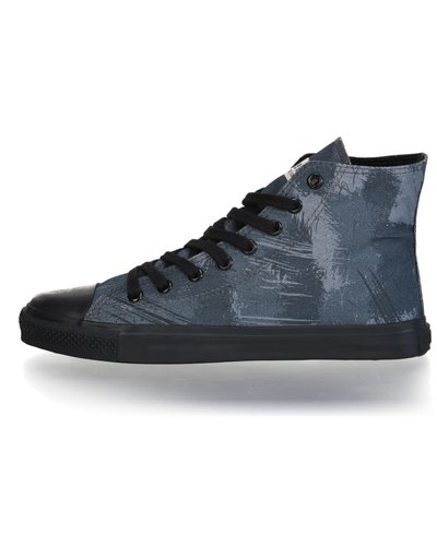 Ethletic Fair Trainer Black Cap Hi Cut Collection 18 Dove Camo Indigo | Jet Black