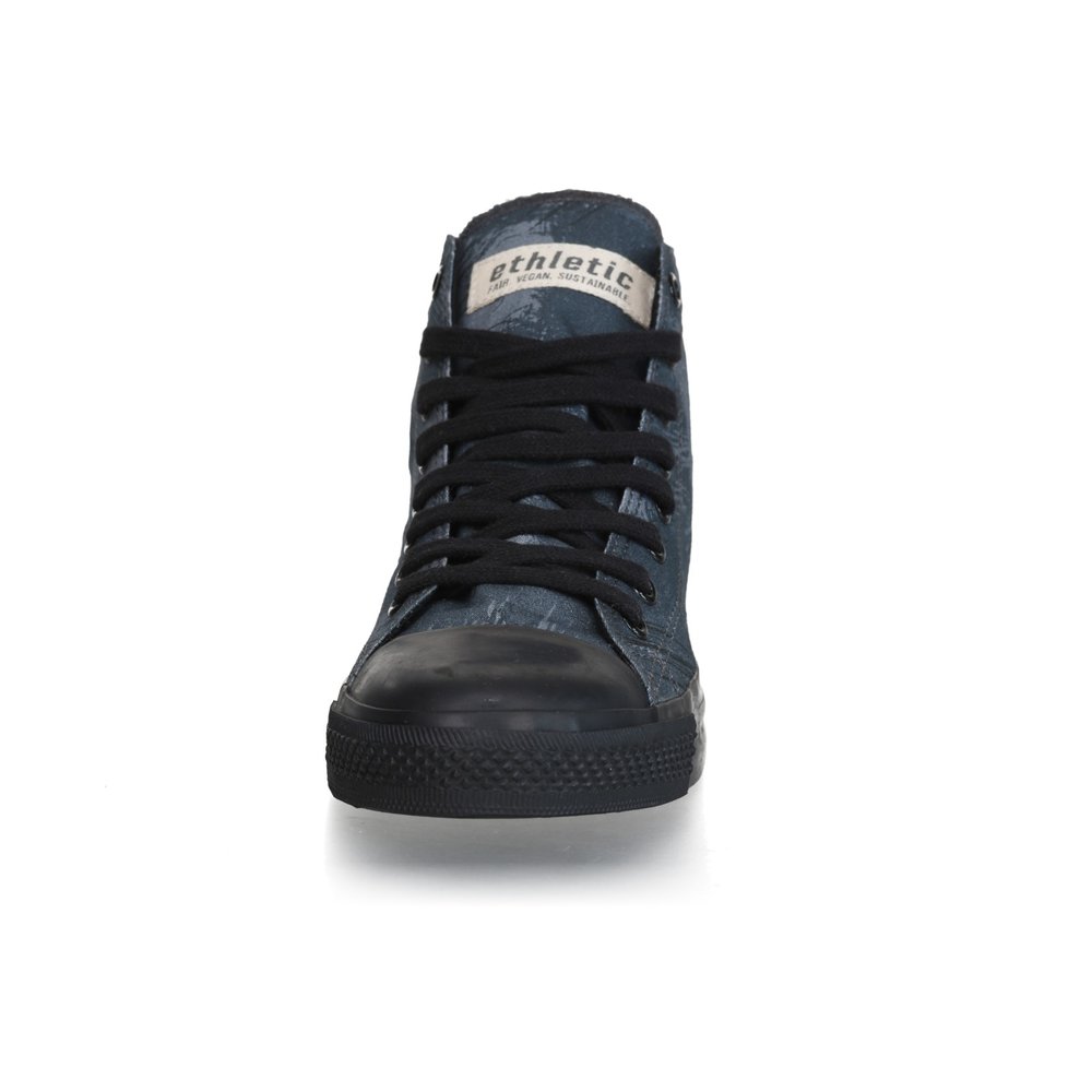 Ethletic Fair Trainer Black Cap Hi Cut Collection 18 Dove Camo Indigo | Jet Black
