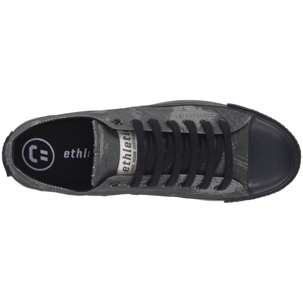 Ethletic Fair Trainer Black Cap Lo Cut Collection 18 Dove Camo Olive | Jet Black