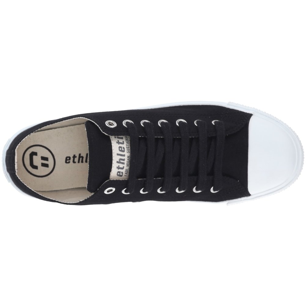 Ethletic Fair Trainer White Cap Lo Cut Collection 18 Jet Black | Just White