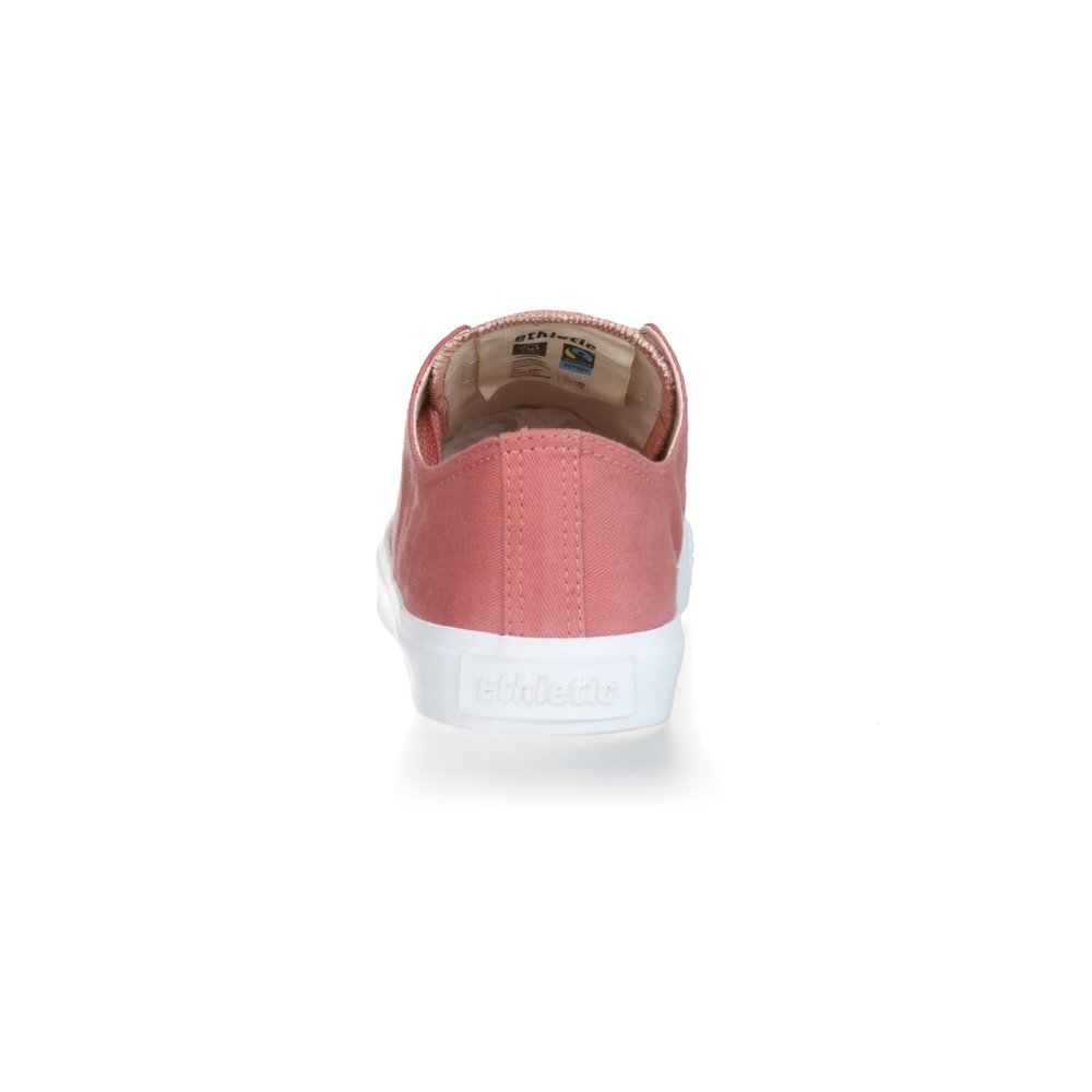 Ethletic Fair Trainer White Cap Lo Cut Collection 18 Rose Dust | Just White