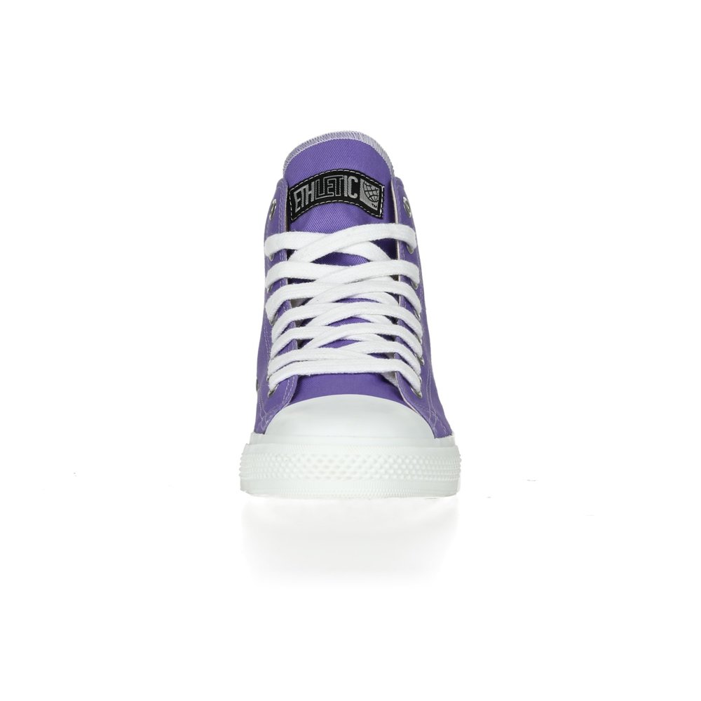 Ethletic Fair Trainer White Cap Hi Cut Collection 17 Purple Rain | Just White