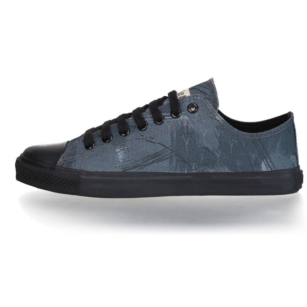 Ethletic Fair Trainer Black Cap Lo Cut Collection 18 Dove Camo Indigo | Jet Black