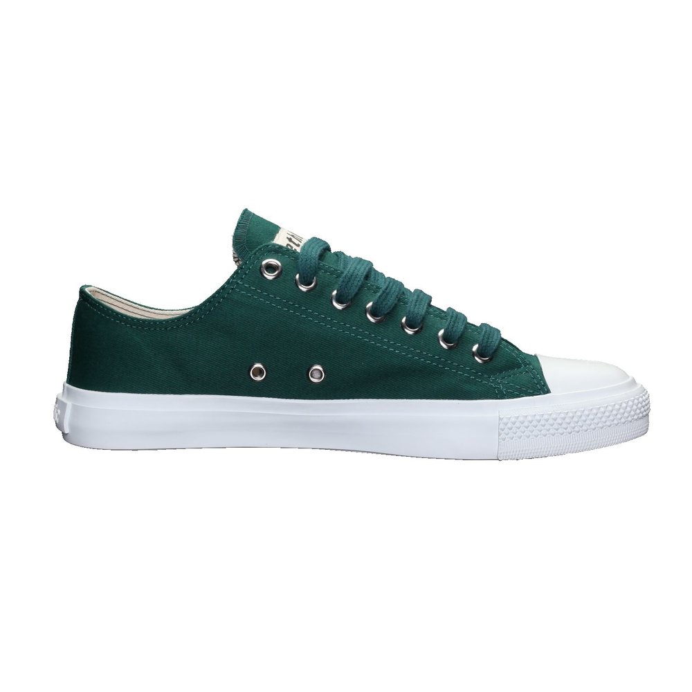 Ethletic Fair Trainer White Cap Lo Cut Emerald Velvet | Just White