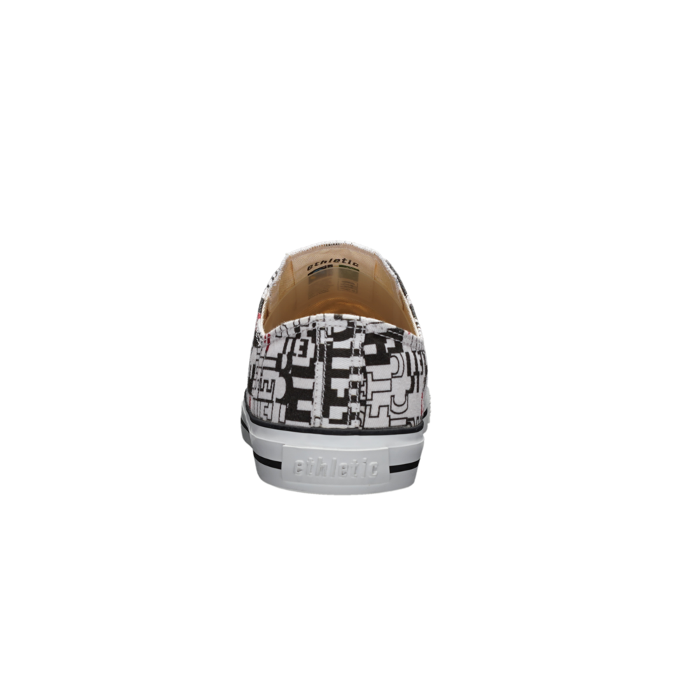 Ethletic Fair Trainer White Cap Lo Cut Letters White | Just White