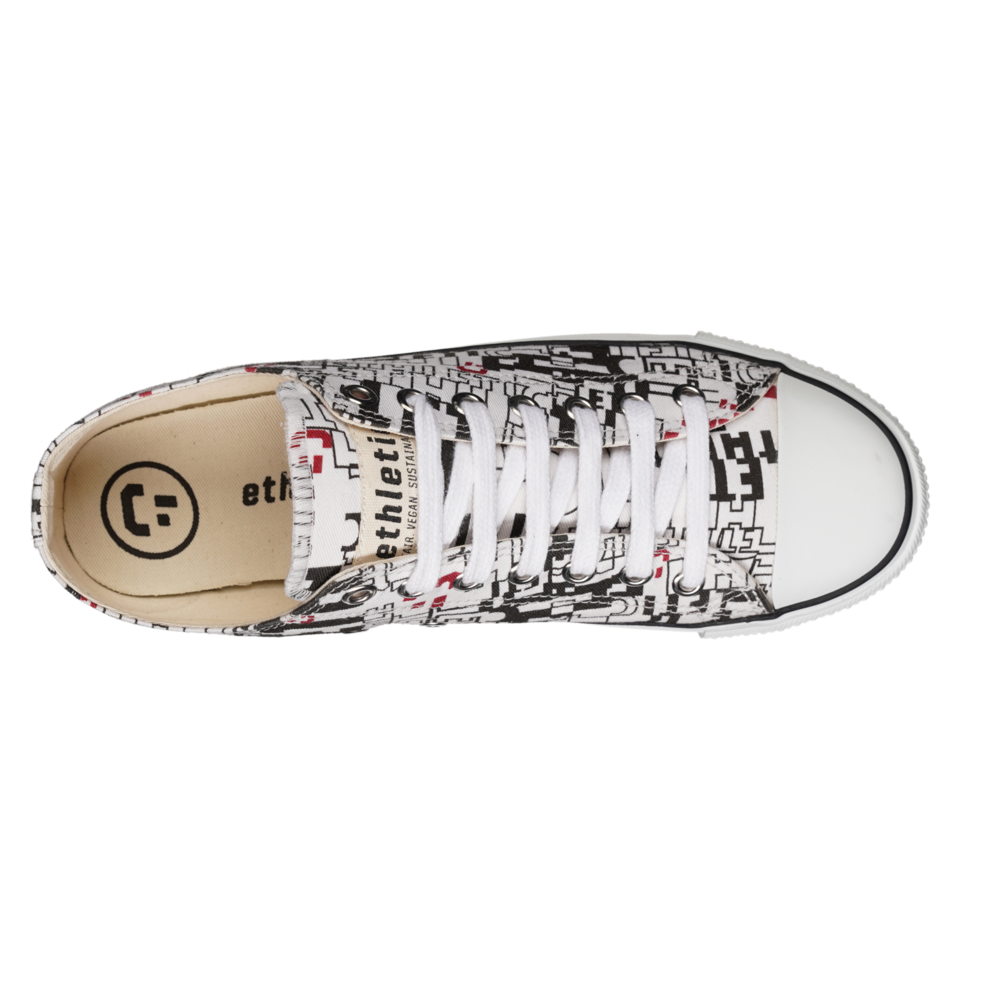 Ethletic Fair Trainer White Cap Lo Cut Letters White | Just White