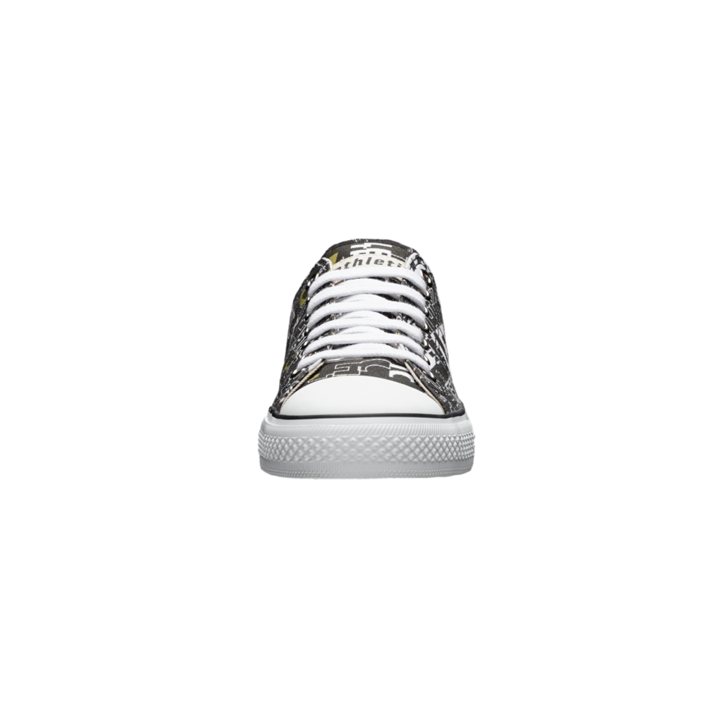 Ethletic Fair Trainer White Cap Lo Cut Letters Black | Just White