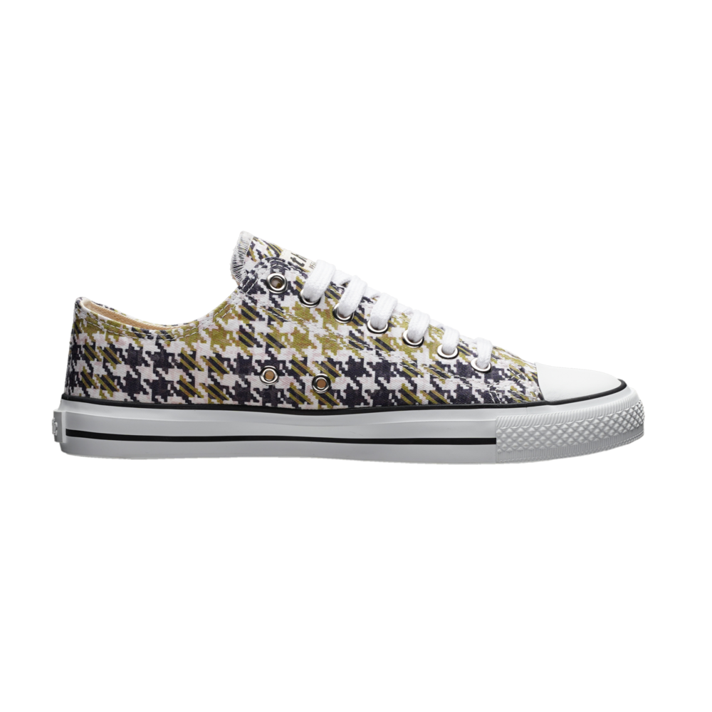 Ethletic Fair Trainer White Cap Lo Cut TweedGreen | Just White
