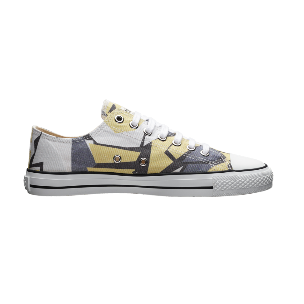 Ethletic Fair Trainer White Cap Lo Cut Camou Yellow | Just White