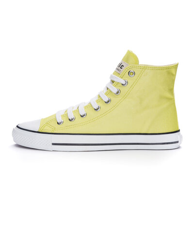 Ethletic Fair Trainer White Cap Hi Cut Lime Yellow P | Just White