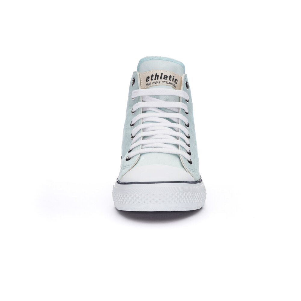 Ethletic Fair Trainer White Cap Hi Cut Light Aqua Green P | Just White