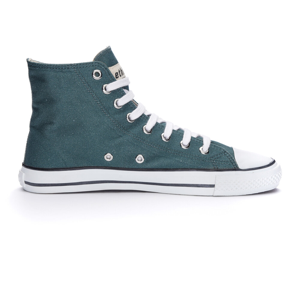 Ethletic Fair Trainer White Cap Hi Cut Fir Tree Green P | Just White