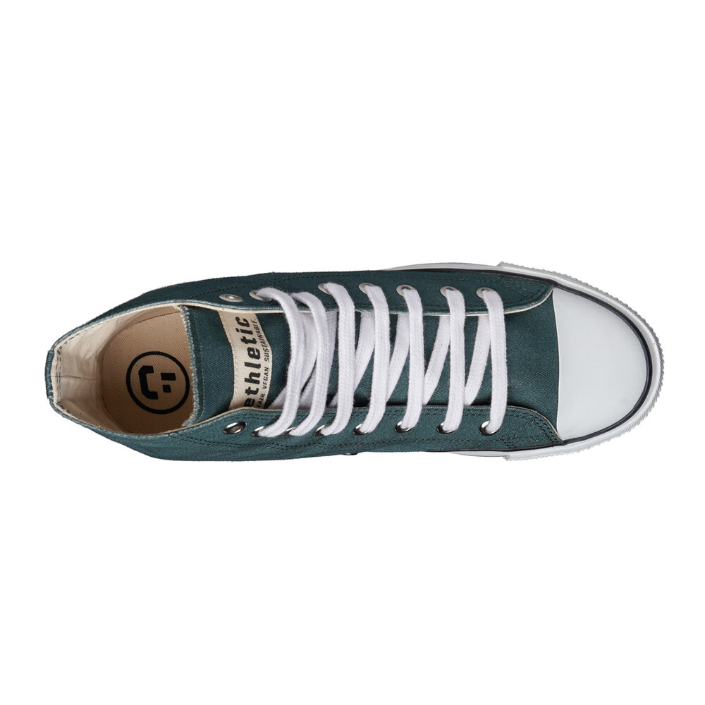 Ethletic Fair Trainer White Cap Hi Cut Fir Tree Green P | Just White