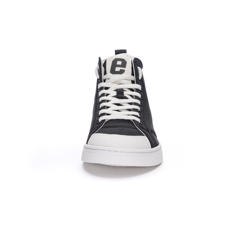 Ethletic Fair Trainer Active Hi Cut Jet Black | Just White