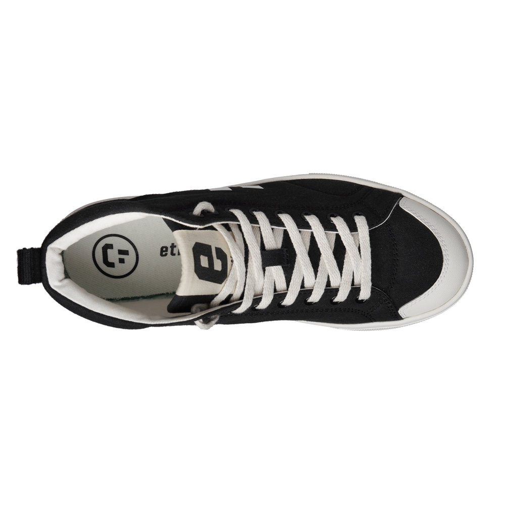 Ethletic Fair Trainer Active Hi Cut Jet Black | Just White