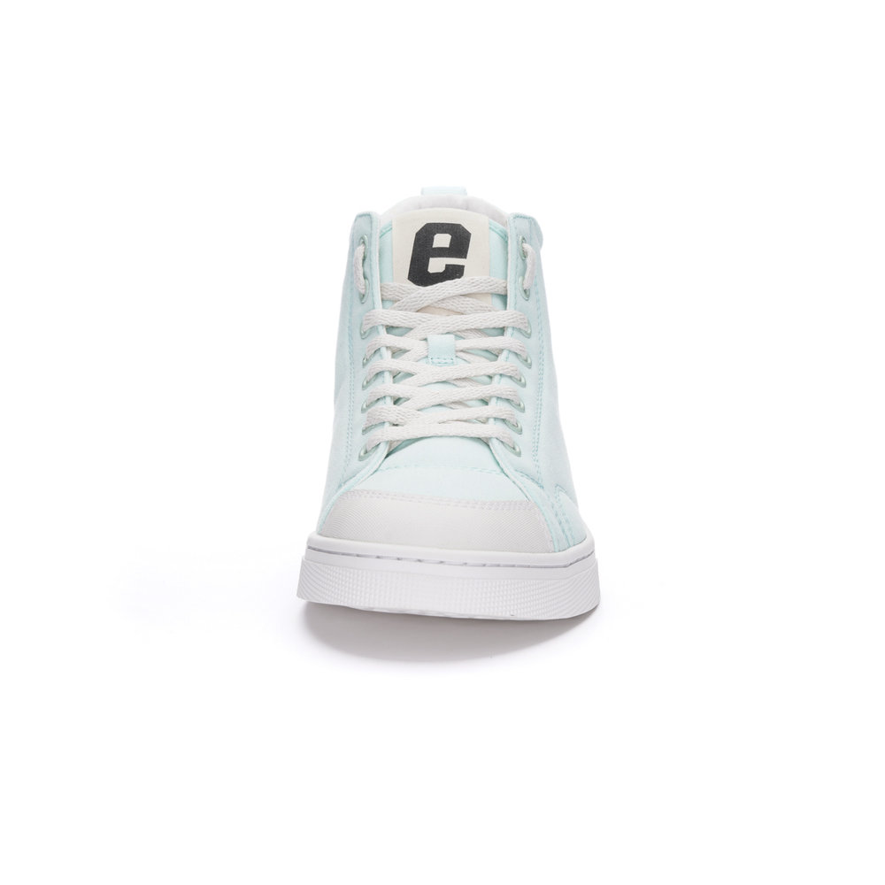 Ethletic Fair Trainer Active Hi Cut Light Agua Green | Just White