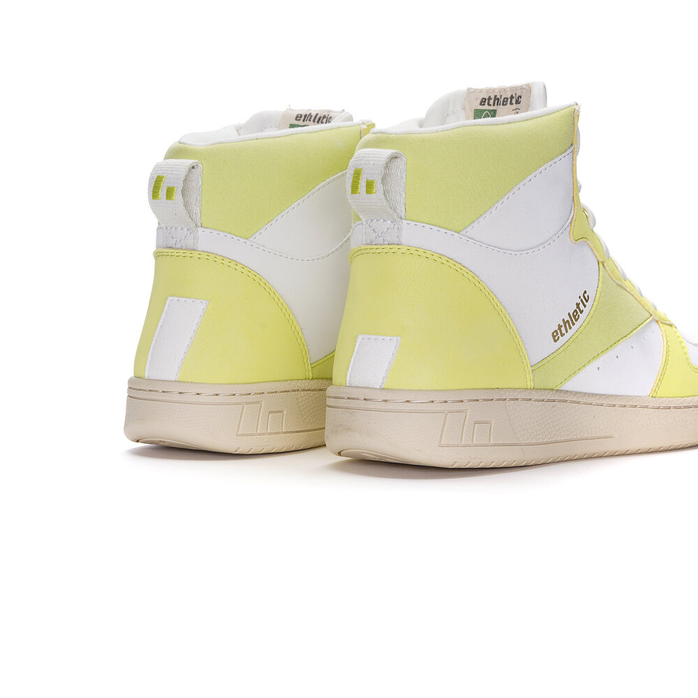 Ethletic Carl Hi  Cut Lime Yellow | Just White