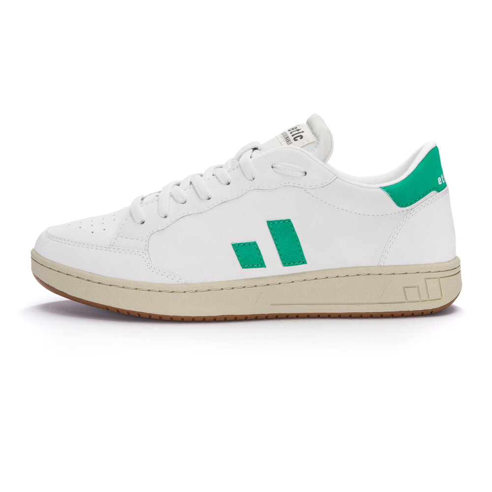 Ethletic Jesse Lo Cut Classic Chalk White | Frog Green