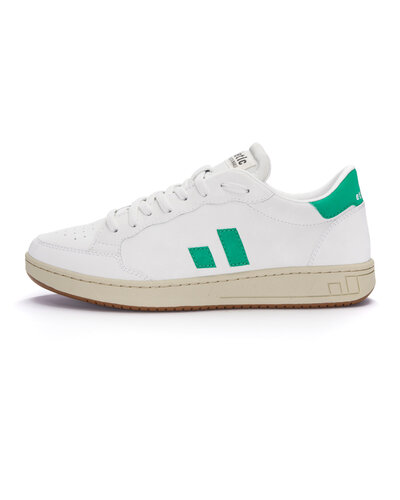 Ethletic Jesse Lo Cut Classic Chalk White | Frog Green