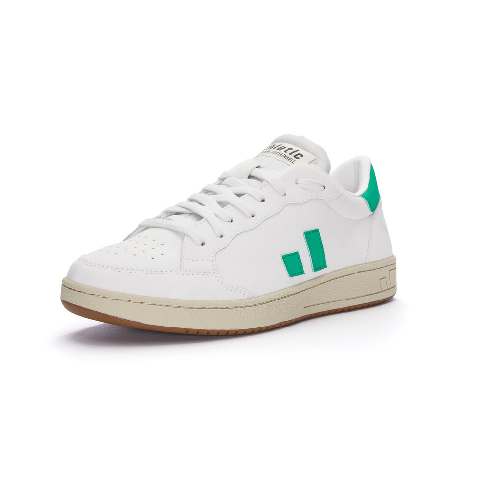 Ethletic Jesse Lo Cut Classic Chalk White | Frog Green