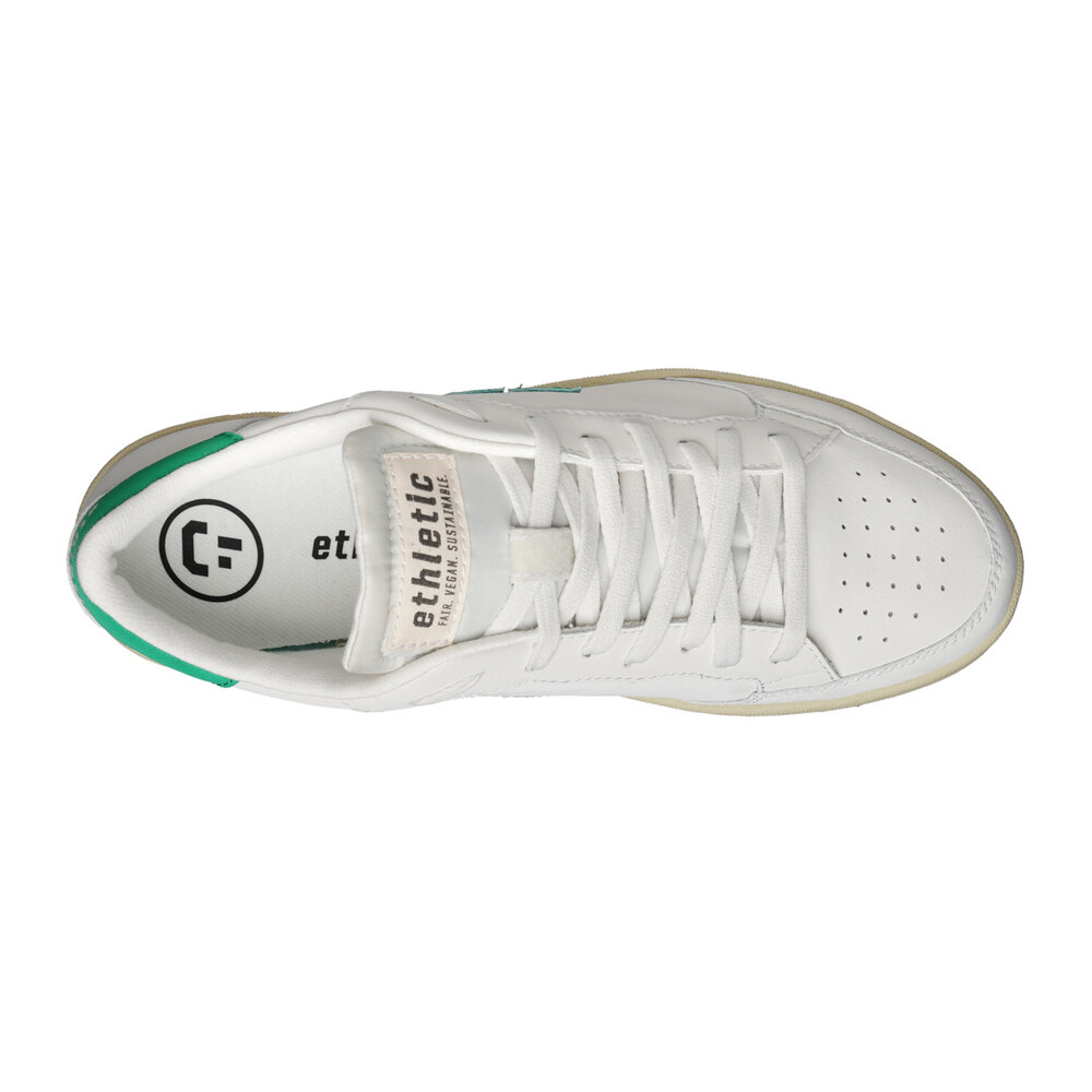 Ethletic Jesse Lo Cut Classic Chalk White | Frog Green