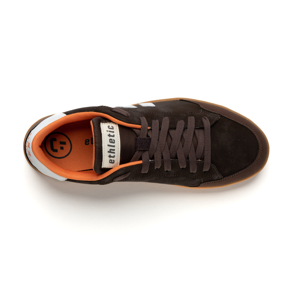 Ethletic Jesse Lo Cut Dark Brown | Chalk White
