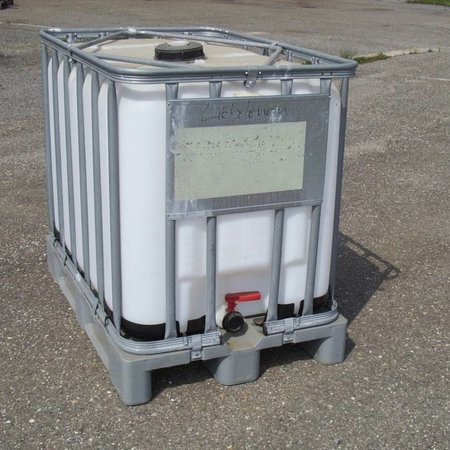 IBC Tank 600L, 2. Wahl auf Stahl/PE-Palette