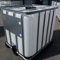 IBC Tank 1000L gereinigt mit UN-Zulassung, rekonditioniert auf Stahl und Stahl/PE-Palette